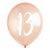 Rose Gold 13th Birthday Balloons I 13th Birthday Party Supplies I My Dream Party Shop UK