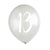 Silver 13th Birthday Balloons I 13th Birthday Party Supplies I My Dream Party Shop UK