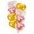 Rose Gold and Gold 8 Helium Balloon Bouquet I My Dream Party Shop Ruislip
