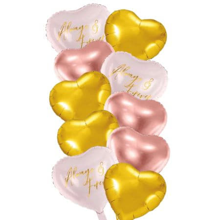 Always and Forever 10 Helium Balloon Bouquet I My Dream Party Shop Ruislip