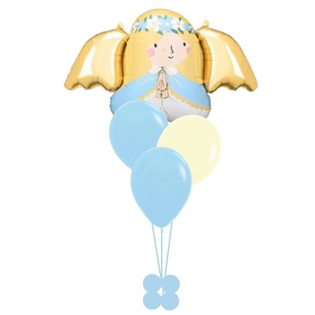 Helium Angel Foil Balloon Bouquet I First Holy Communion Balloons Ruislip I My Dream Party Shop UK
