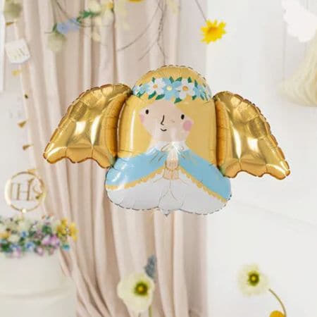 Angel Foil Balloon I Christening Party Decorations