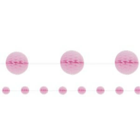 Mini Baby Pink Honeycomb Ball Garland I Pink Party Decorations I My Dream Party Shop UK