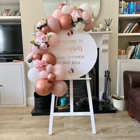 Baby Shower Mini Balloon Arch on Easel I Balloons for Collection Ruislip I My Dream Party Shop