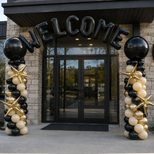 Balloon Column and Helium Balloon Word Arch I Balloons for Business Ruislip