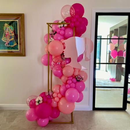 Barbie Themed Rectangular Arch I Balloon Arches Ruislip I My Dream Party Shop 