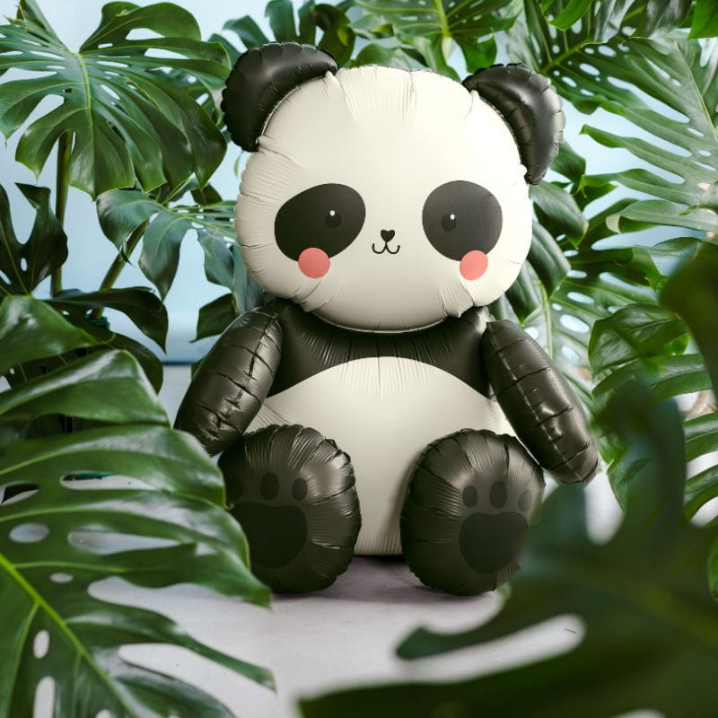 Black and White Sitting Panda Balloon I Panda Party Decorations I My Dream Party Shop UK