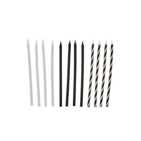 Black and White Candle Set I My Dream Party Shop UK