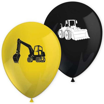 Black and Yellow Construction Balloons I Constructions Party Decorations I My Dream Party Shop UK