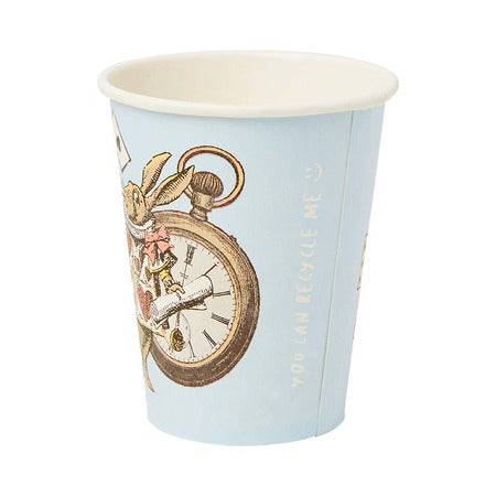 Blue Alice Party Cups I Alice in Wonderland Party Supplies I My Dream Party Shop UK