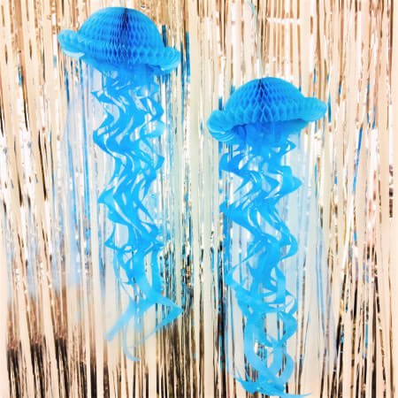 Blue Honeycomb Jellyfish Decorations I Mermaid Party Decorations I My Dream Party Shop I UK