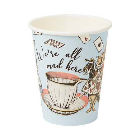 Blue Alice in Wonderland Cups I Alice in Wonderland Party Supplies I My Dream Party Shop UK
