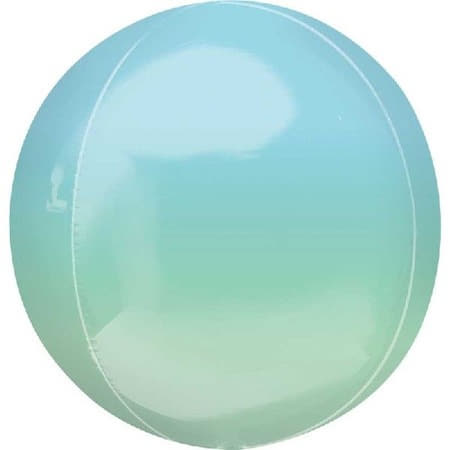 Blue and Green Ombre Orbz Foil Balloon I My Dream Party Shop UK