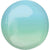 Blue and Green Ombre Orbz Foil Balloon I My Dream Party Shop UK