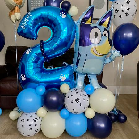 Personalised Bluey Number Column For Collection Ruislip I My Dream Party Shop