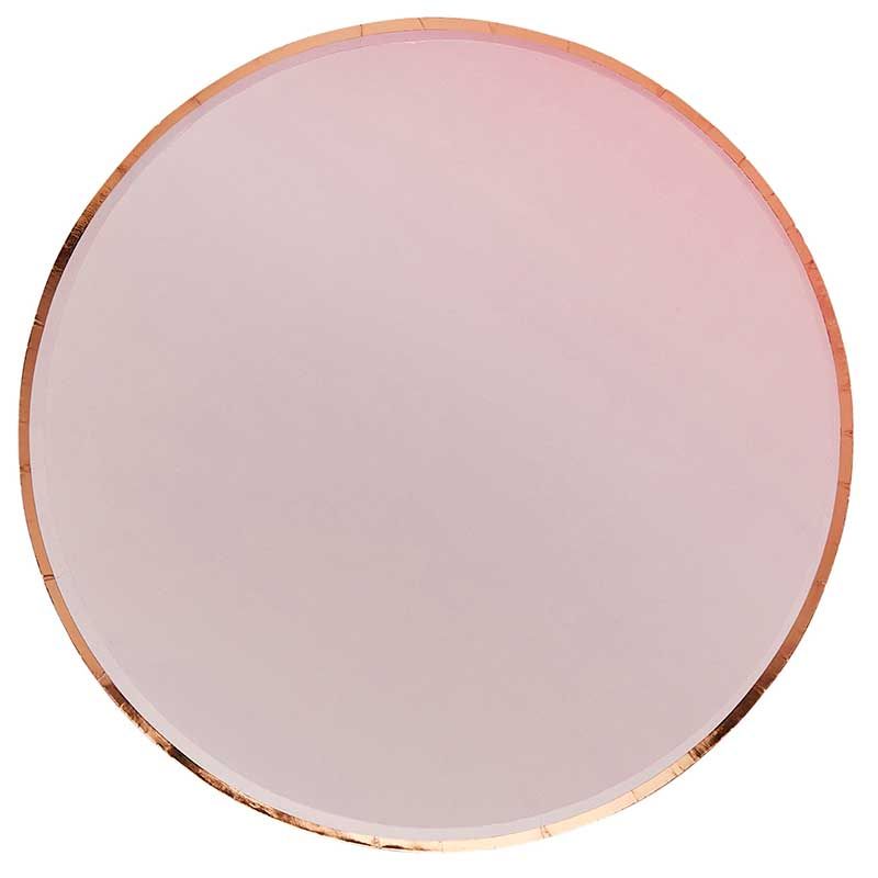 Blush and Rose Gold Plates Hootyballoo I Rose Gold Party Supplies I My Dream Party Shop UK