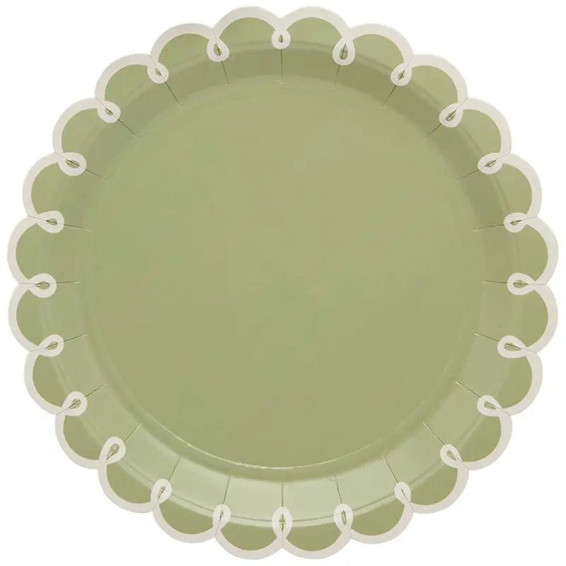 Botanical Party Sage Green Plates I Botanical Party Supplies I My Dream Party Shop UK