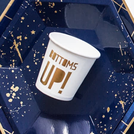 Bottoms Up Shot Party Cups I Modern Tableware I My Dream Party Shop UK