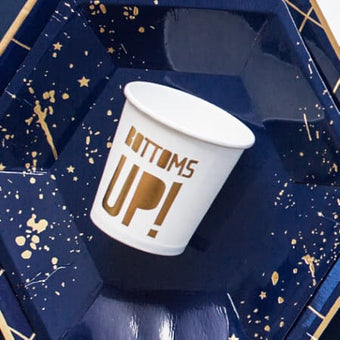 "Bottoms Up" Shot Party Cups I Modern Tableware I My Dream Party Shop I UK