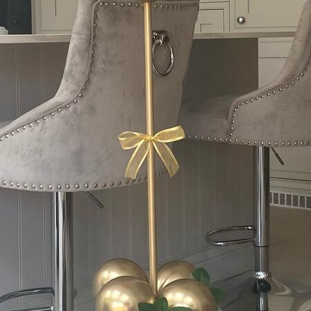 Bow on Open Bubble Balloon Column I My Dream Party Shop Ruislip