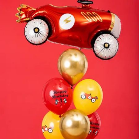 Boy Racer Birthday Balloon Bundle I Racing Car Party Supplies I My Dream Party Shop UK