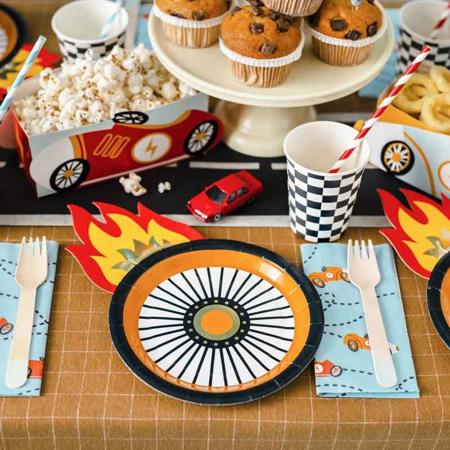 Hot Racing Wheels Party Plates I Boy Racer Party Decorations I My Dream Party Shop UK