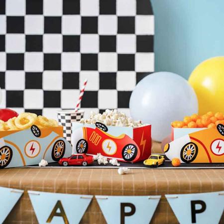 Retro Racing Car Snack Boxes I Boy Racing Car Party Supplies I My Dream Party Shop UK
