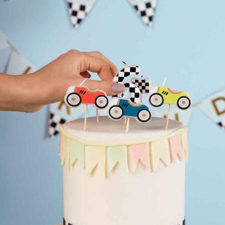 Boy Racer Car Candles I Boy Racer Decorations I My Dream Party Shop UK