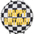 Checkered Happy Birthday Balloon