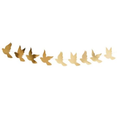 Gold Dove Garland I Holy Communion Decorations I My Dream Party Shop UK