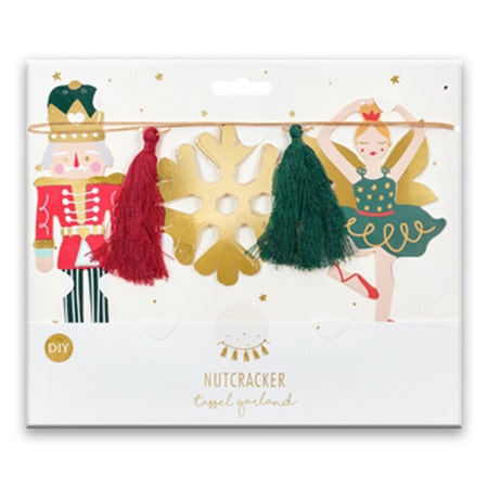 Christmas Nutcracker Garland I Christmas Party Decorations I My Dream Party Shop UK