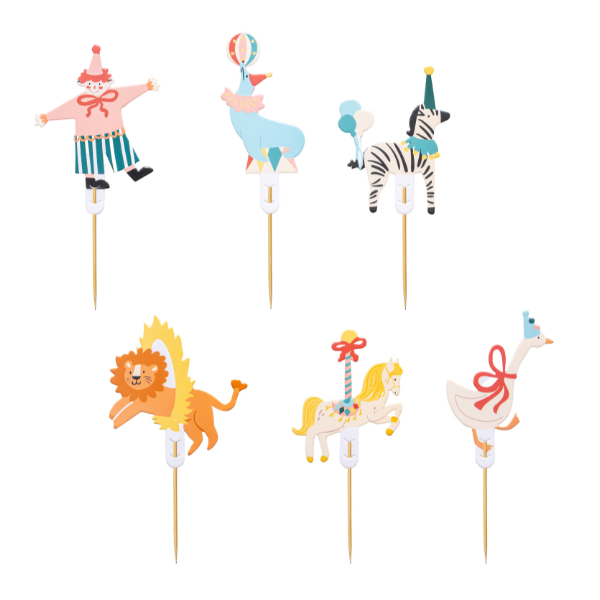 Circus Characters Cake Toppers I Circus Party Supplies I My Dream Party Shop UK