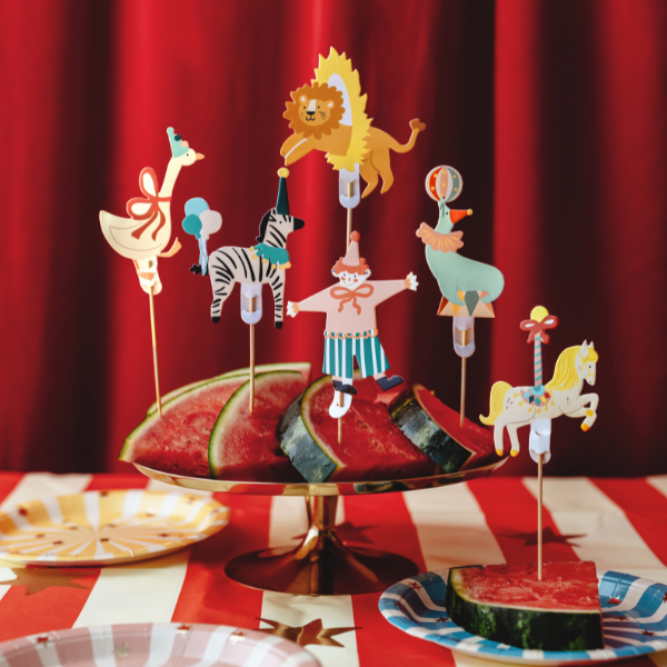 Circus Party Cake Toppers I Circus Party Decorations I My Dream Party Shop UK