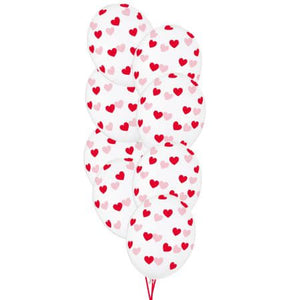 Red Confetti Heart Helium Balloons I Valentine's Balloons Collection Ruislip I My Dream Party Shop