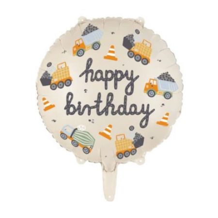 Construction Vehicle Balloon I Construction Party Supplies I My Dream Party Shop UK