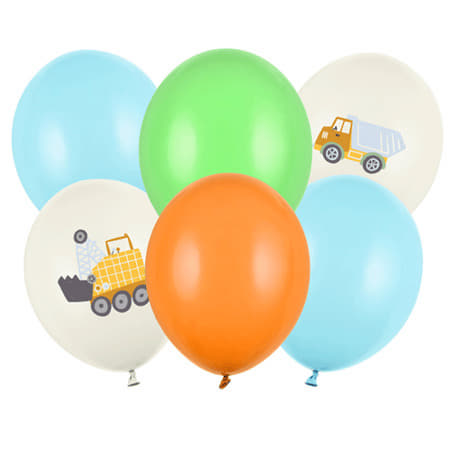Construction Party Latex Balloons I Construction Party Supplies I My Dream Party Shop UK