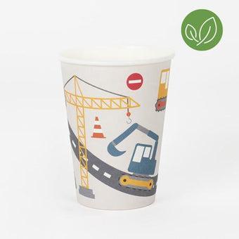 Construction Vehicle Party Cups I Construction Party Supplies I My Dream Party Shop UK