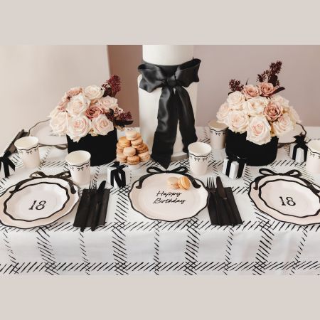 Small Cream 18th Birthday Party Plates I 18th Birthday Party Supplies I My Dream Party Shop UK