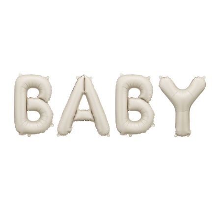 Giant Cream Baby Balloon Bunting I Baby Shower Decorations I My Dream Party Shop UK