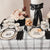 Black and Cream Bow Happy Birthday Plates I Bow Party Supplies I My Dream Party Shop UK