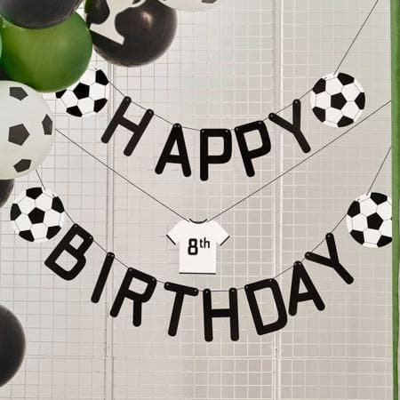 Happy Birthday Football Party Garland I Football Party Decorations I My Dream Party Shop UK