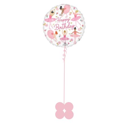 Dancing Ballerinas Happy Birthday Helium Balloon I My Dream Party Shop Ruislip