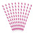 Fuchsia Pink and White Striped Straws I Pink Party Decorations I My Dream Party Shop UK