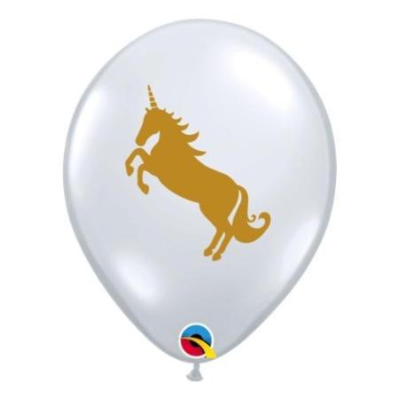 Diamond Clear Unicorn Party Balloons I Unicorn Party Supplies I UK