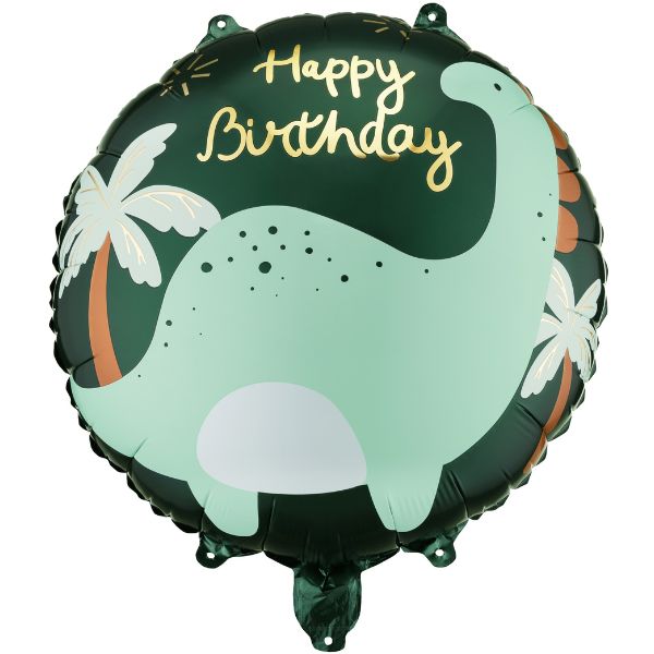Green Brontosaurus Happy Birthday Balloon I Dinosaur Party Supplies I My Dream Party Shop UK