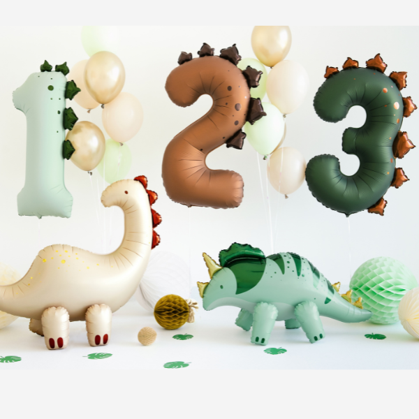 Dinosaur Helium Number Balloons I Collection Ruislip I My Dream Party Shop