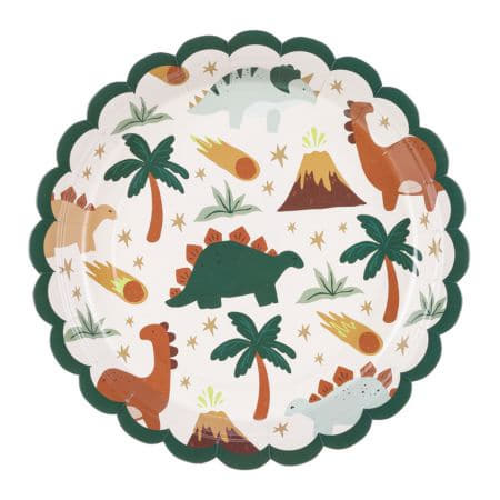 Small Dinosaur Party Plates I Dinosaur Party Decorations I My Dream Party Shop UK