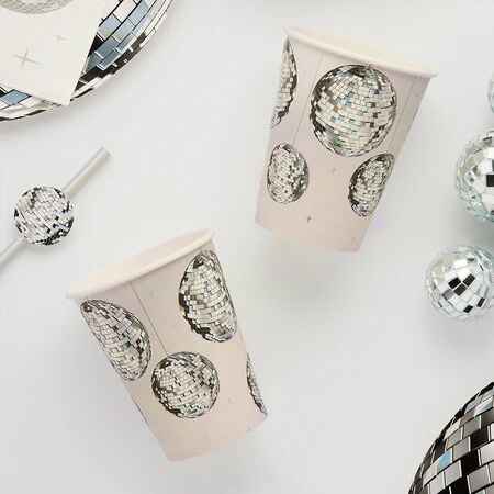 Disco Ball Paper Party Cups I Disco Party Decorations I My Dream Party Shop UK