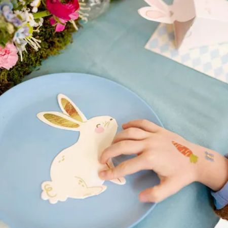 Bunny Shaped Napkins I Bunny Party Supplies I My Dream Party Shop UK