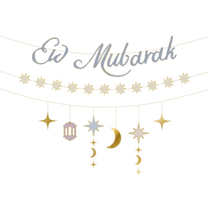 Eid Mubarak Garland I Eid Party Decorations I My Dream Party Shop UK